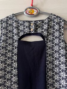 Geometric Cutout Top