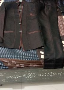 Brown Coat Pant