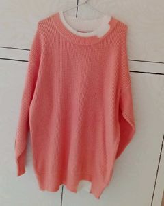 Peach Knit Sweater