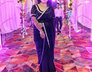 Black - Embellished Saree