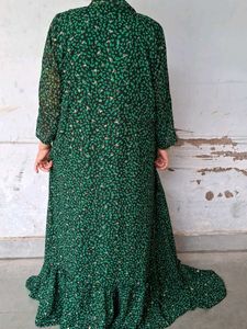 Green Floral Maxi Dress