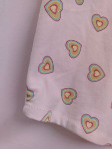 Aesthetic Heart Printed T Shirt