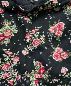 Black floral top