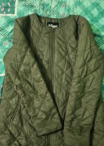 Roadster Quilted Olive Jacket- woman