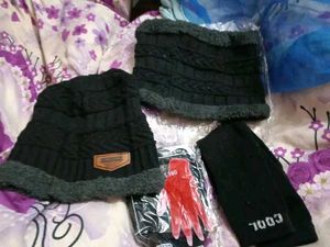 Winter Set: Cap, Scarf, Gloves &amp; Sleeves