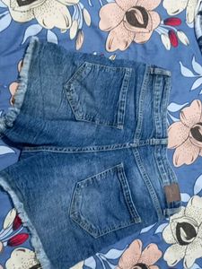 Denim Distressed Shorts