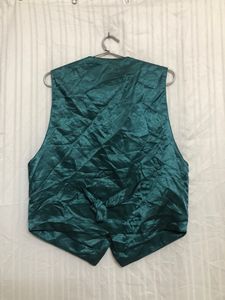 Quarters Green Leather Vest