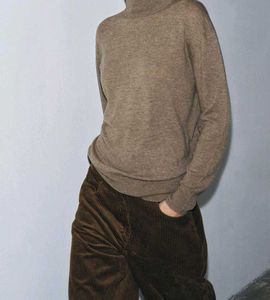 Zara Brown Turtleneck Pullover