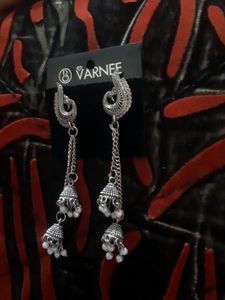 Varnee Peacock Jhumka Earrings
