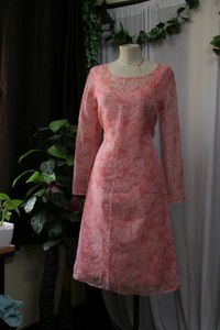 Floral Pink Dress/Kurtha Dress
