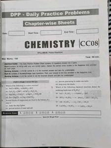 JEE Main Chemistry DPP Sheets