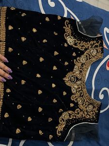 Elegant Black & Gold Kurta