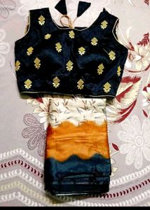 Elegant Saree &amp; Blouse Set