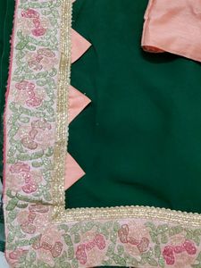 New Partywear Heavy Border Saree