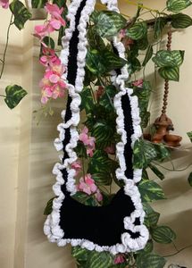 Black Ruffle Bag