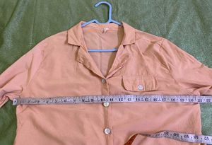 Peach Collar Top Bust 36-38