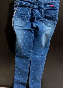 New Jeans With 2 Belt For 8-10 Years Girl