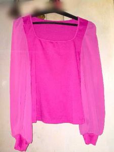 Pink Long Sleeve Top