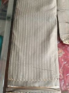 Grey &amp; Gold Salwar Kameez Unstitched