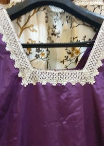 Very beautiful personally designed v shape purple