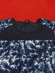 Blue 3/4sleeved Top