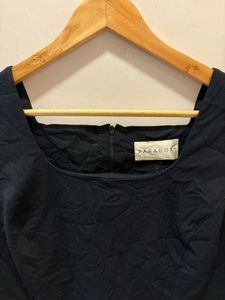 Square Neck Black Corset Strachable Top