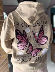 Self love Printed Hoodie