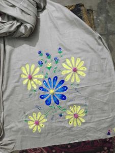 Hand Painted Unstitched Suit