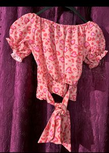 Off Shoulder Pink Top 🩷