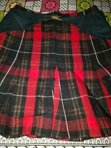 Red &amp; Black Plaid Fabric