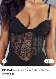 Lace Corset Bodycon Mini Dress