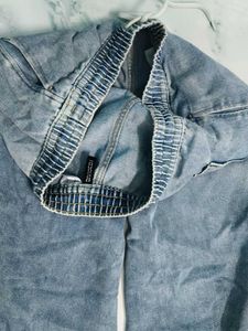 Wide Leg Denim Pants