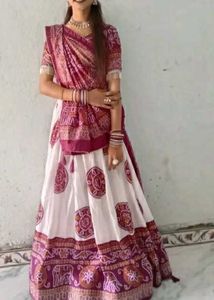Art Womens Printed Lehenga Choli Set
