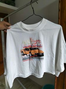 Roadster Oversized Crop Tshirt