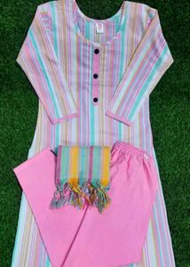 Striped Kurta Set