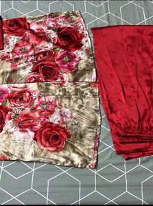 Hot Red Night Suit