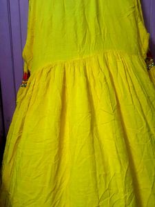 Yellow Embroidered Dress