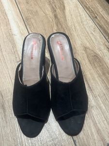 Black Block Heels