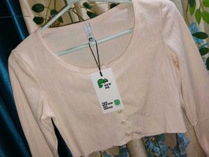Newme Ribbed Full Sleeve Top