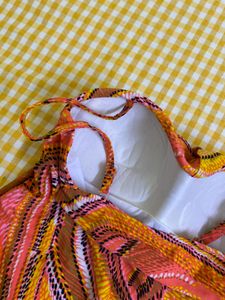 Funky Patterned Bikini Padded Top Bust 34