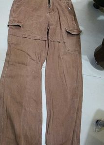 Brown Cargo Pants URBANIC