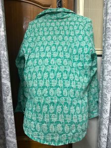 Green Printed Shirt
