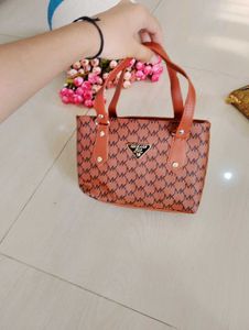 4. Brown MK Print Bag (New, Packed)