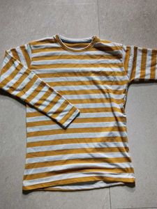 Mustard Stripes Sweatshirt Unisex XL
