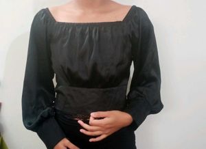 Black Off-Shoulder Top