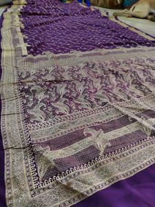 Amazing 🤩 Purple Saree 🔥