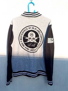 ⚫️🩶Cool Varsity Jacket