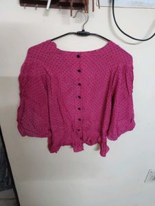 Pink Polka Dot Shirt