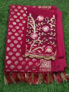 Banarsi Saree With Fix Foil Print