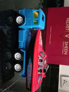 Vintage Toy Car and Boat Set - Goa Beach Theme